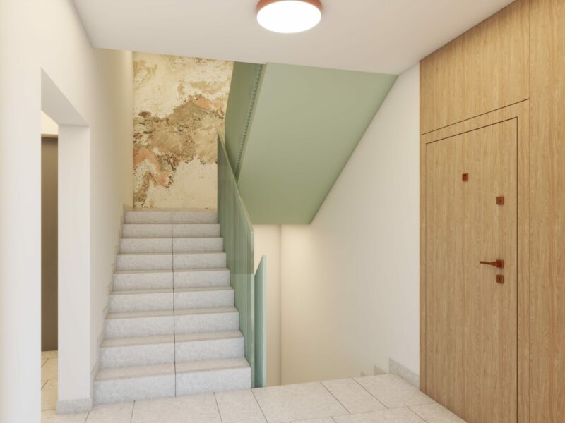 Klatka schodowa Kraków ul. Heila